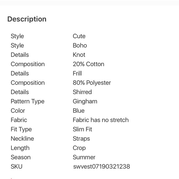 🌟Checkered crop top!🌟 - Picture 4 of 4